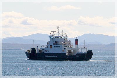 The Skye Ferry sailing between Armadale and Mallaig