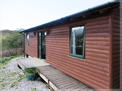 small wooden chalet